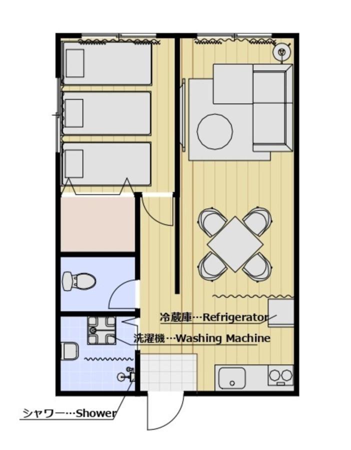 Type C Room 40平米 -ウル エスポワール那覇- Kume Экстерьер фото